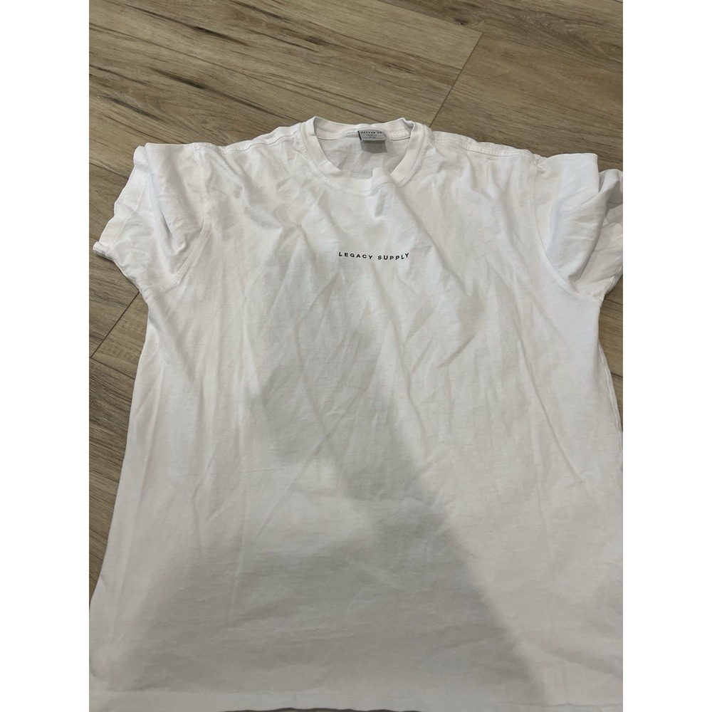 Cotton On Legacy Supply White T Shirt Men's M Loose Fit Relaxed Fit